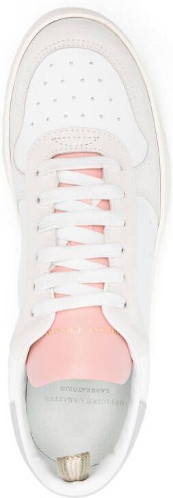Officine Creative Mower 110 panelled sneakers White