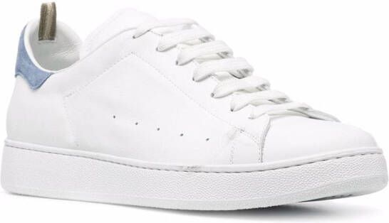 Officine Creative Mower contrasting heel sneakers White