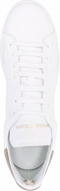 Officine Creative Mower 002 lace-up leather sneakers White