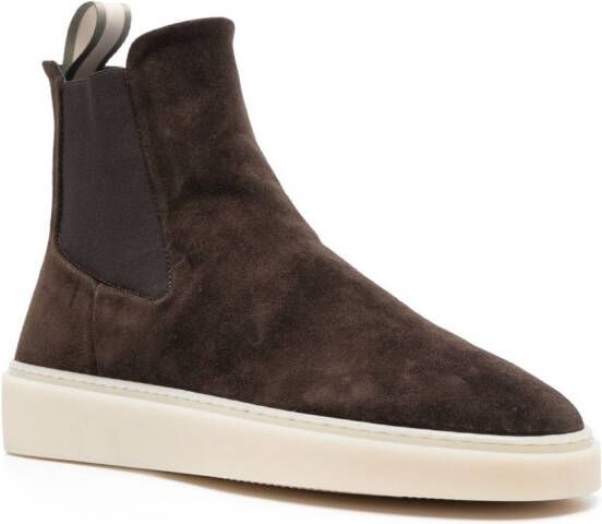 Officine Creative Muskrat 004 suede boots Brown