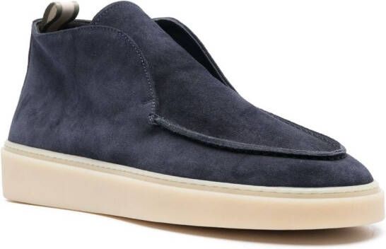 Officine Creative Muskrat suede loafers Blue