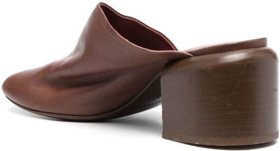 Officine Creative open-toe 70mm leather mules Brown