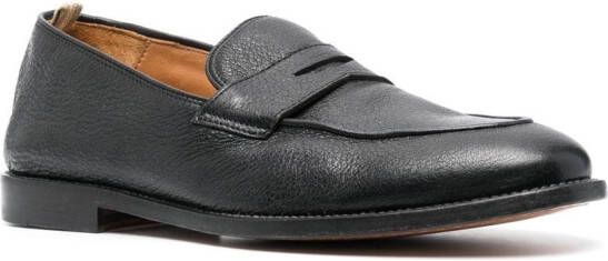 Officine Creative Opera leather Penny loafers Black