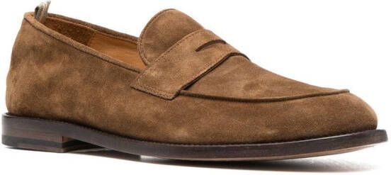 Officine Creative Opera suede loafers Brown