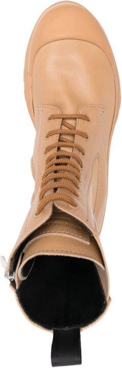 Officine Creative Pallet leather boots Neutrals