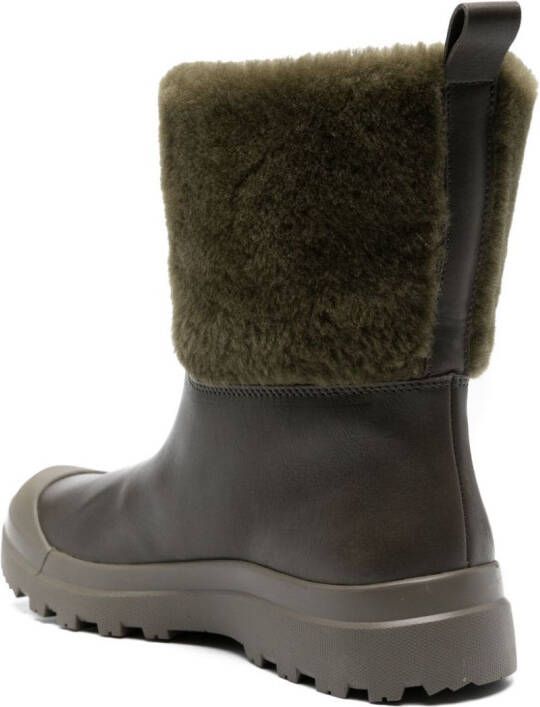 Officine Creative Pallet shearling boots Green