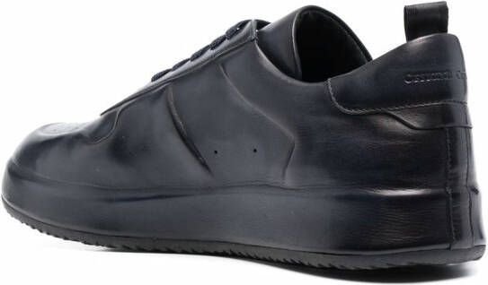 Officine Creative panelled low-top leather sneakers Blue