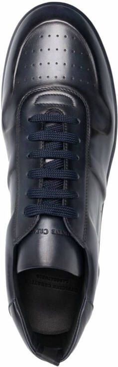 Officine Creative panelled low-top leather sneakers Blue