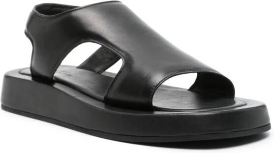 Officine Creative Patty leather sandals Black