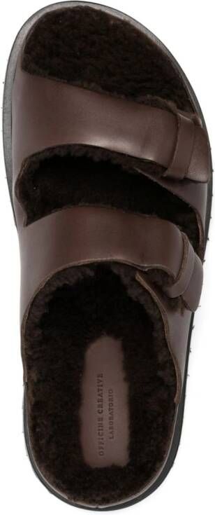 Officine Creative Pelagie D'hiver slide sandals Brown