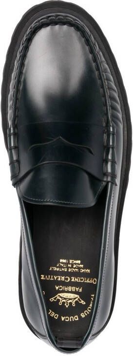 Officine Creative Penny leather loafers Green