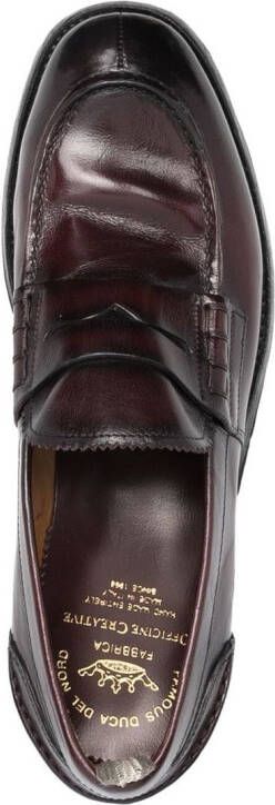 Officine Creative penny-slot leather loafers Brown