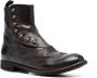 Officine Creative perforated-detail leather boots Brown - Thumbnail 2