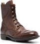 Officine Creative perforated-embellishment leather boots Brown - Thumbnail 2