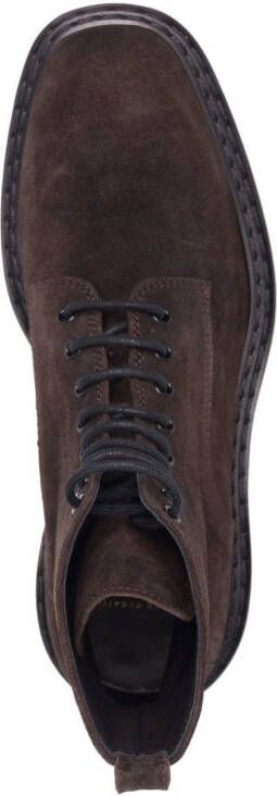 Officine Creative Pistols lace-up ankle boots Brown