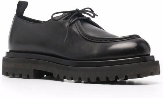 Officine Creative polished calf leather shoes Black