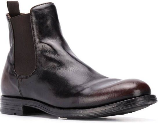 Officine Creative polished chelsea boots Black
