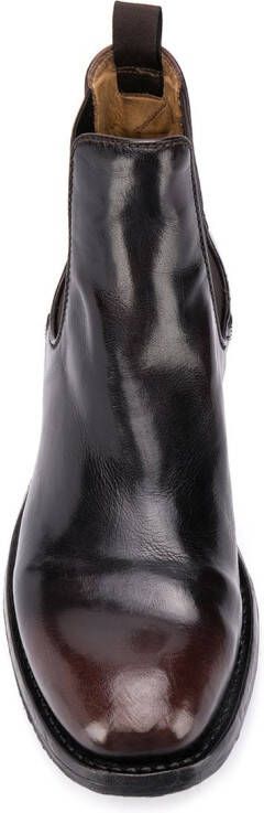 Officine Creative polished chelsea boots Black