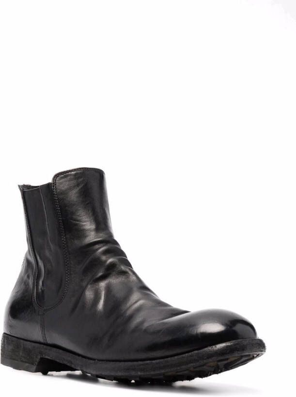 Officine Creative polished-leather ankle boots Black