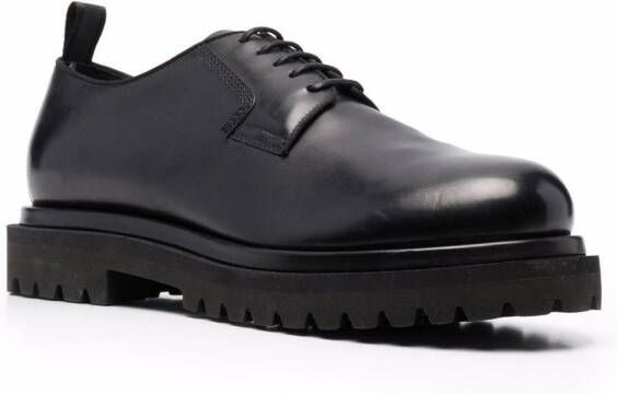 Officine Creative polished leather derby shoes Black