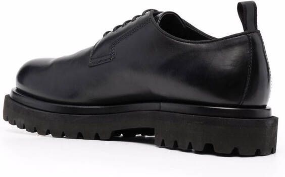 Officine Creative polished leather derby shoes Black