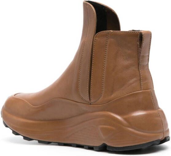 Officine Creative pull-on leather ankle boots Brown