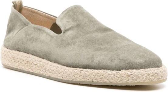 Officine Creative Roped 002 suede espadrilles Green