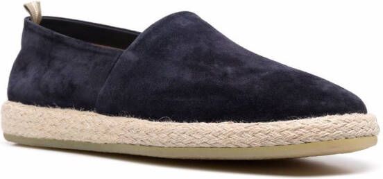 Officine Creative Roped leather espadrilles Blue