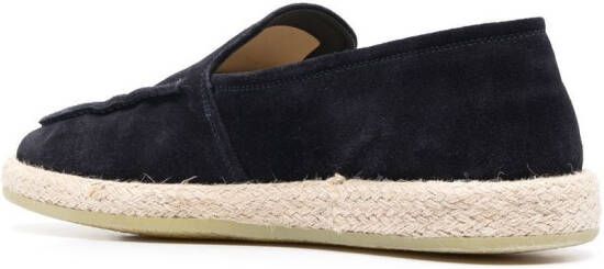 Officine Creative Roped slip-on suede loafers Blue