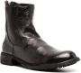 Officine Creative round-toe leather boots Brown - Thumbnail 2