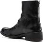 Officine Creative round-toe leather boots Brown - Thumbnail 3