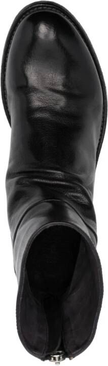 Officine Creative round-toe leather boots Brown