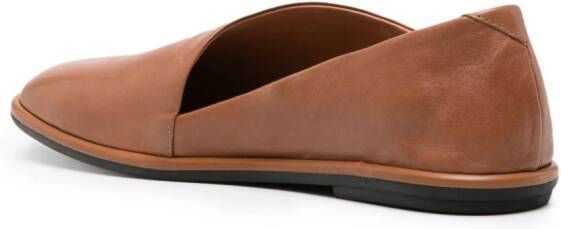 Officine Creative round-toe leather loafers Brown