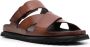 Officine Creative round-toe leather slides Brown - Thumbnail 2