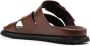Officine Creative round-toe leather slides Brown - Thumbnail 3
