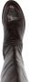 Officine Creative ruched-detailing zip-up leather boots Brown - Thumbnail 4
