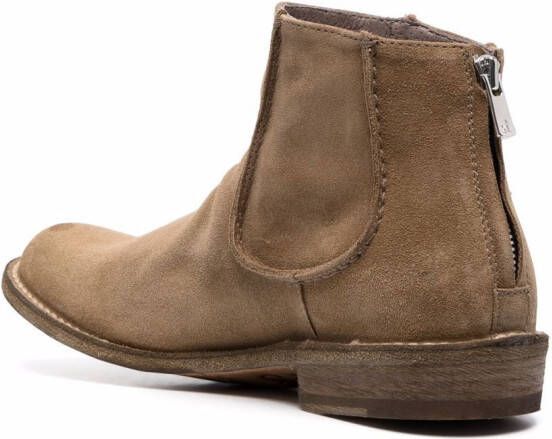 Officine Creative seam detail suede chelsea boots Neutrals