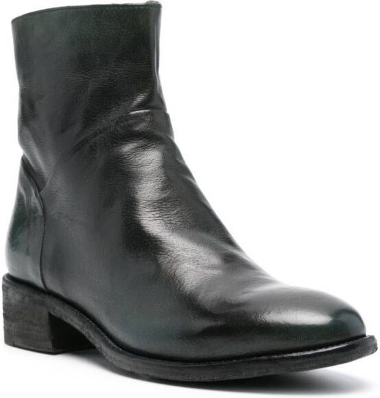 Officine Creative Seline 020 leather boots Green