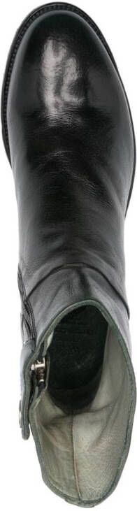 Officine Creative Seline 020 leather boots Green
