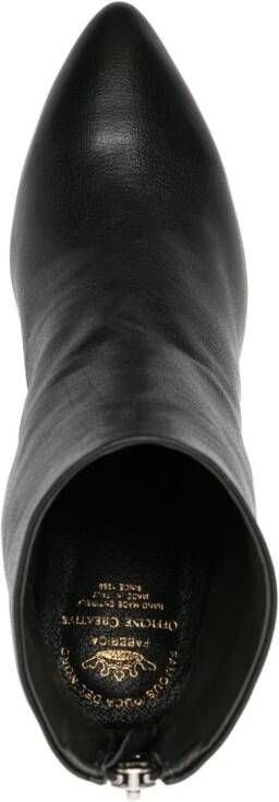 Officine Creative Sevre 003 80mm leather boots Black