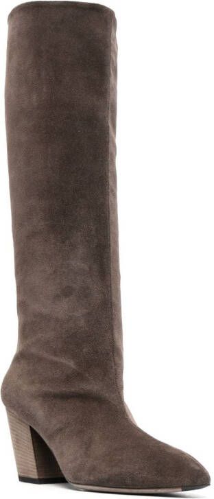 Officine Creative Sevre 006 80mm knee-high boots Brown