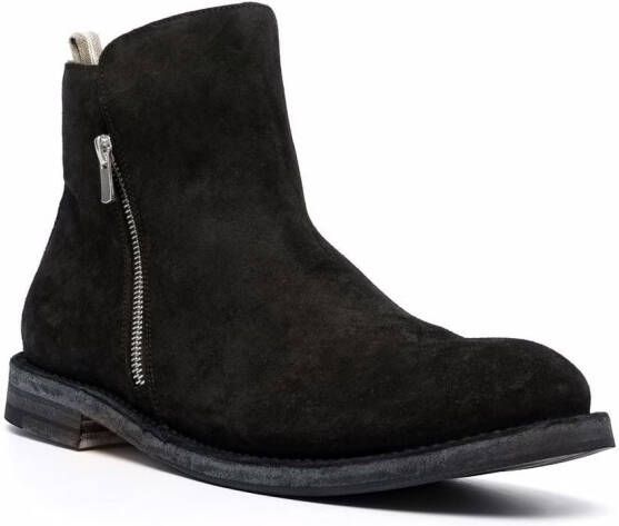 Officine Creative side zip-fastening boots Black