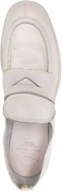 Officine Creative slip-on leather loafers White