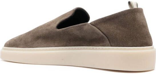 Officine Creative slip-on suede loafers Grey