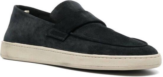Officine Creative slip-on suede penny loafers Black