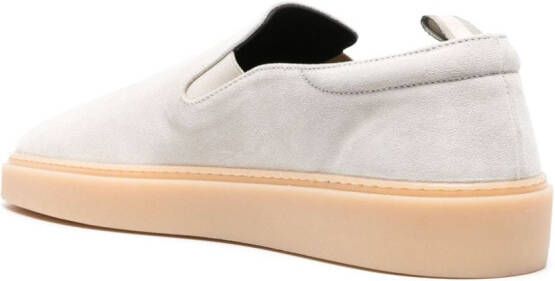 Officine Creative slip-on suede sneakers White