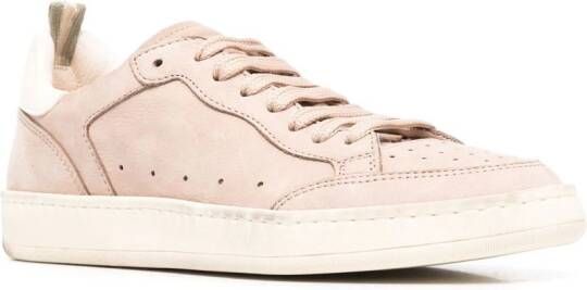 Officine Creative smooth lace-up sneakers Neutrals