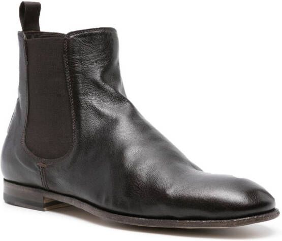 Officine Creative Solitude 004 leather Chelsea boots Black