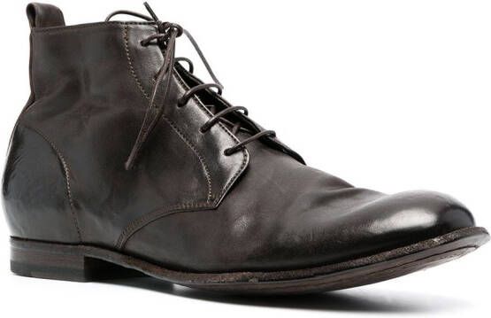 Officine Creative Stereo 4 lace-up ankle boots Brown