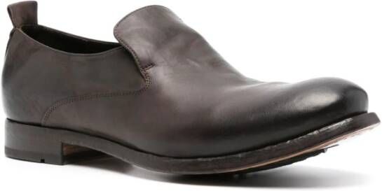 Officine Creative Stereo leather loafers Brown